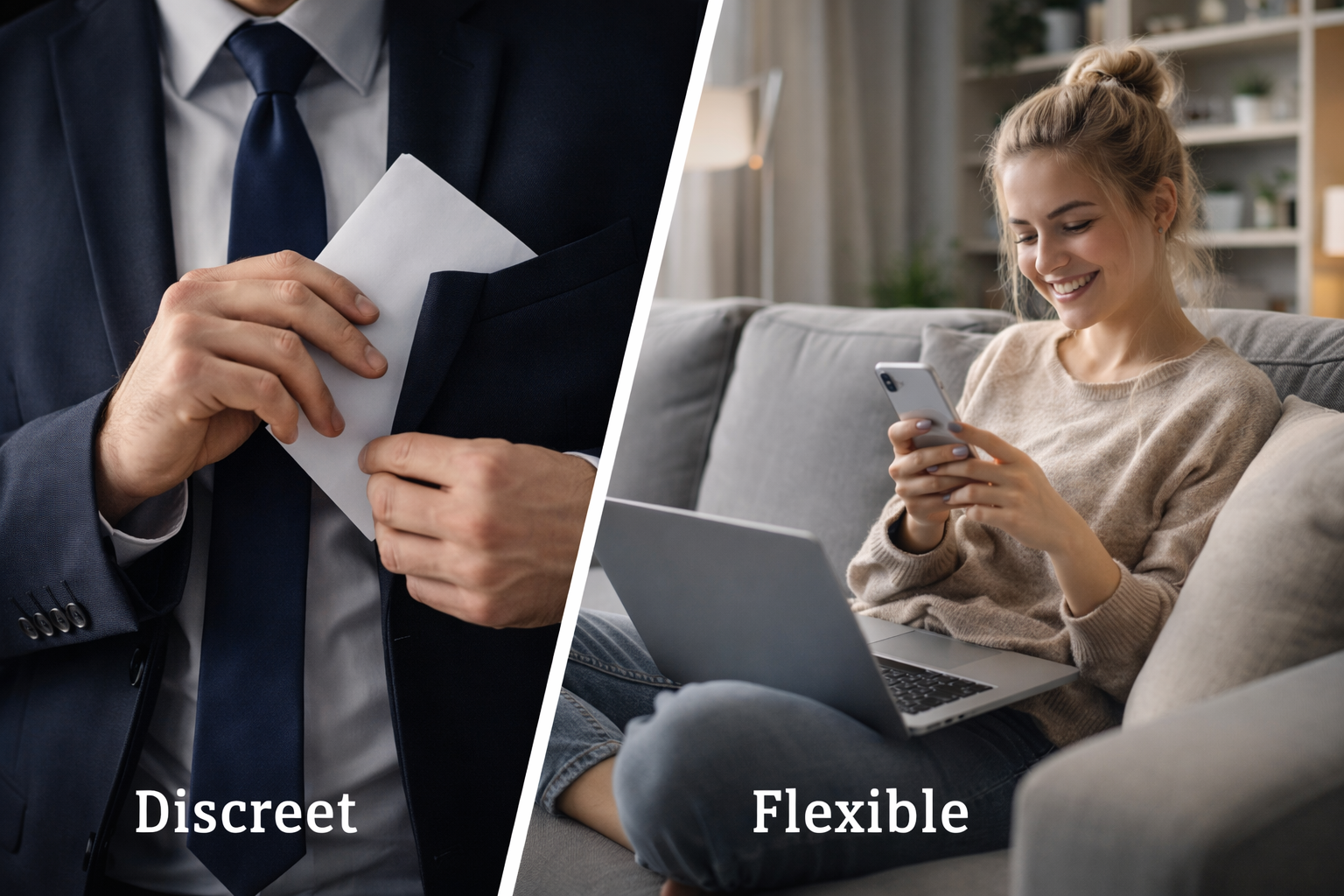 discreet and flexible